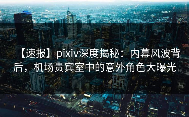 【速报】pixiv深度揭秘：内幕风波背后，机场贵宾室中的意外角色大曝光